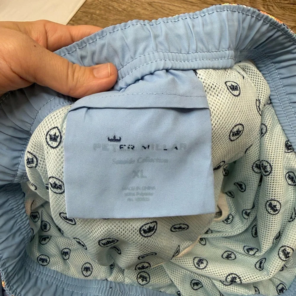 Peter Millar Seaside Collection Banana and Kiwi Swimming‎ Trunks Men’s Size XL